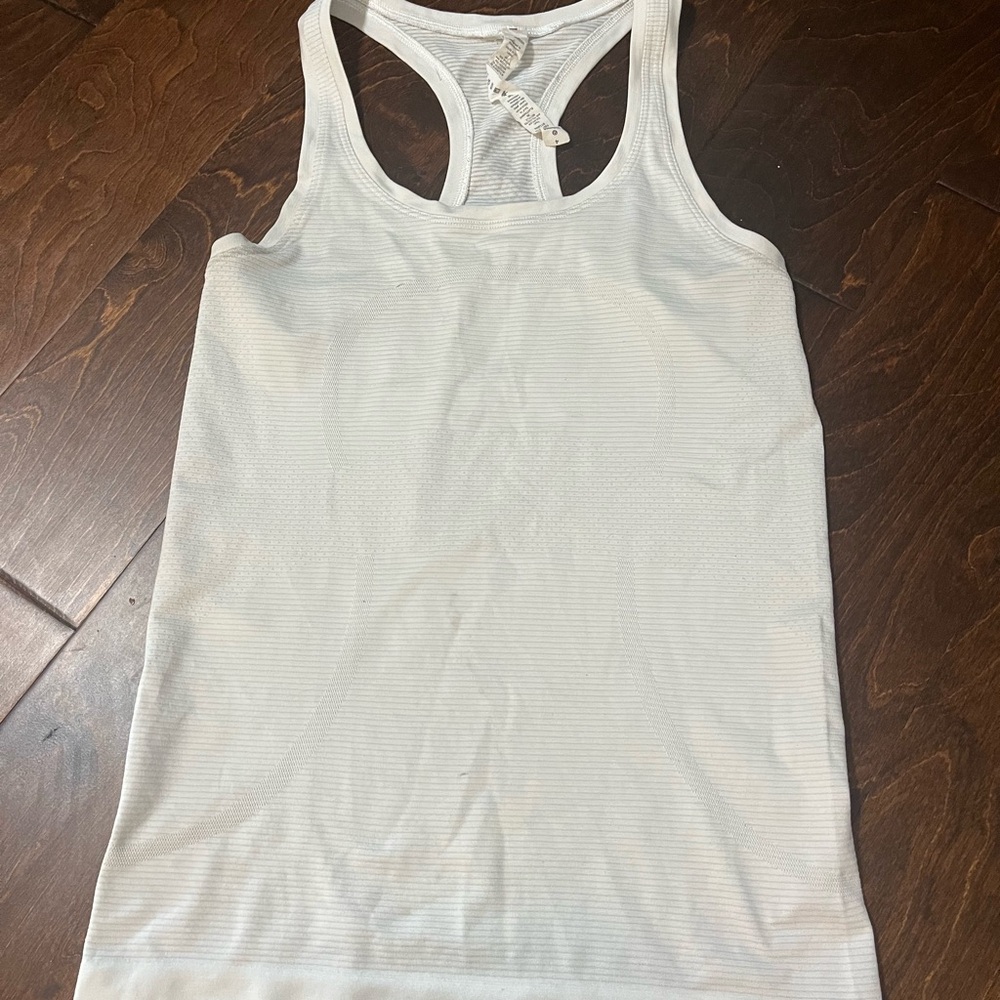 Lululemon Athletica White Tank Top
